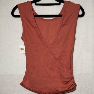 Free People Rust Wrap Tank Top